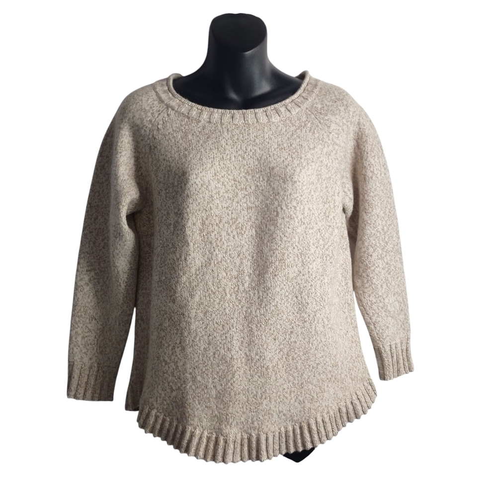 Cabela's Women's Scoop Neck Marled Cream Sweater